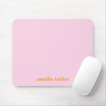Rosa und orange personalisierter Lehrername