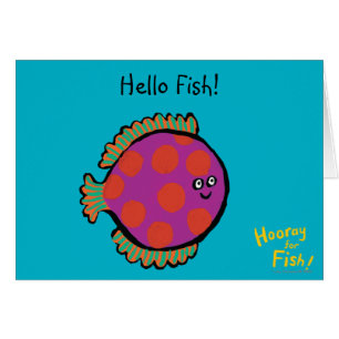 Rosa und orange Tupfen-Fische