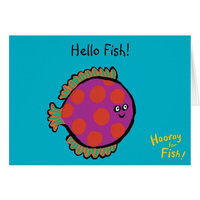Rosa und orange Tupfen-Fische (Vorderseite (Horizontal))