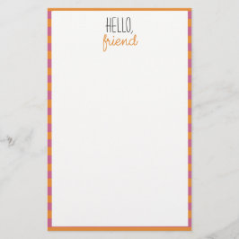 Rosa und orange unbeschichtete Tapeten