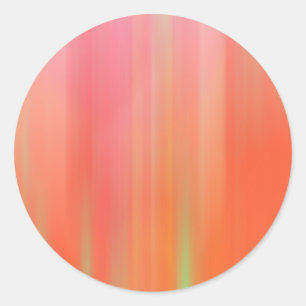 Rosa und orangefarbene Bewegung Blur Runder Aufkleber
