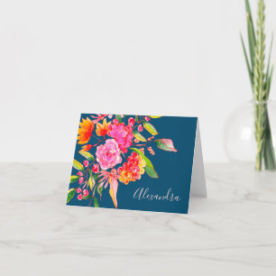 Rosa und orangefarbene Blume