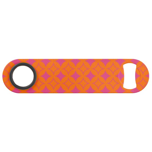 Rosa und orangefarbene Shippo Speedflaschenöffner (Vorderseite (Horizontal))