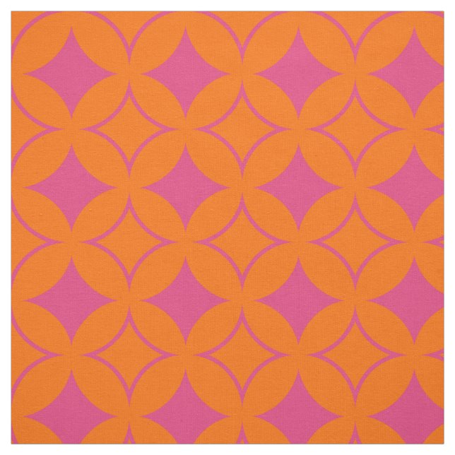 Rosa und orangefarbene Shippo Stoff (Muster)