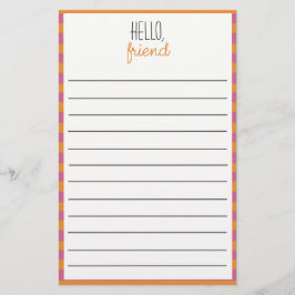 Rosa und orangefarbene Tapeten