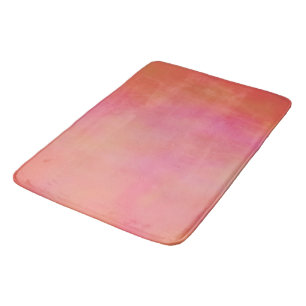 Rosa und orangefarbene Wolke abstrakt Badematte