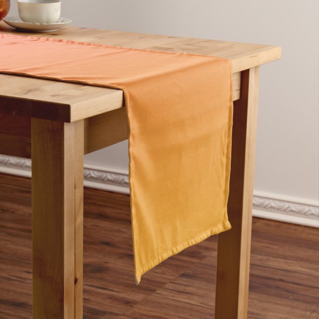 Rosa und orangefarbener Farbverlauf Kurzer Tischläufer (Beispiel)