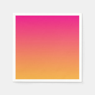 Rosa und orangefarbener Farbverlauf Serviette