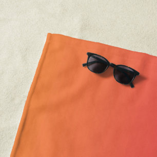 Rosa und orangefarbener Farbverlauf Strandtuch