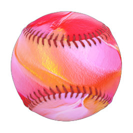 Rosa und orangefarbener Fels Baseball
