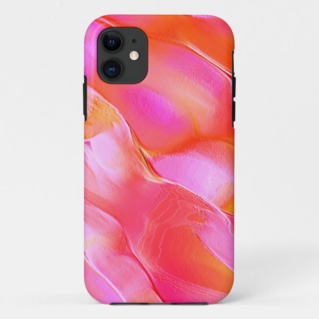 Rosa und orangefarbener Fels Case-Mate iPhone Hülle (Rückseite)