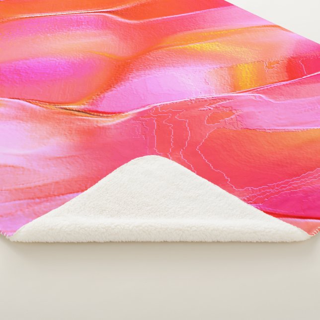 Rosa und orangefarbener Fels Sherpadecke (3/4)