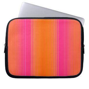 Rosa und orangefarbenes Muster Laptopschutzhülle