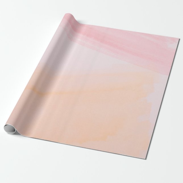 Rosa- und Orangenfarben Geschenkpapier (Ungerollt)