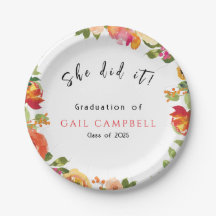 Rosa und pfirsiche Aquarellblumen