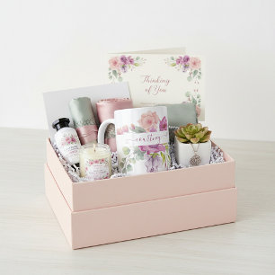 Rosa und pfirsiche Aquarellblumen personalisiert Kaffeetasse