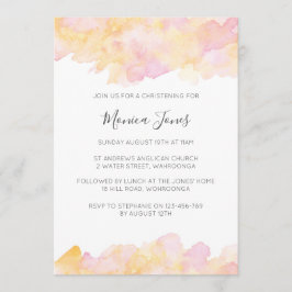 Rosa und Pfirsichfarben - Einladung zur Feier