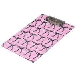 Rosa und Ribbons Ästhetische Koquette Klemmbrett