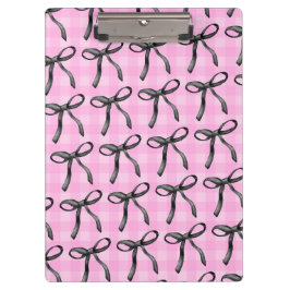 Rosa und Ribbons Ästhetische Koquette Klemmbrett