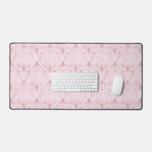 Rosa und Rose Gold Schreibtischunterlage