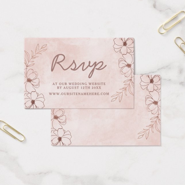 Rosa und Rose Gold Website UAWG Einfügen Karten (Büro)