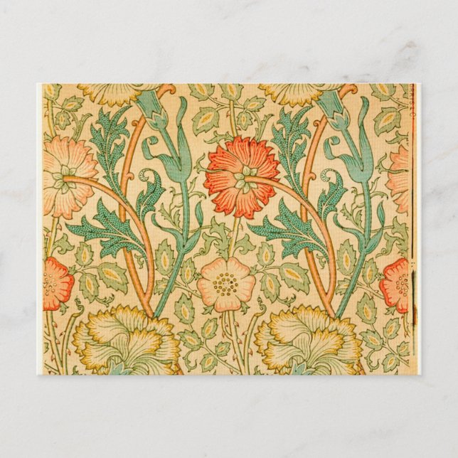 Rosa und Rose von William Morris Postkarte (Vorderseite)