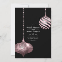 Rosa und Rose Weihnachten Brautparty