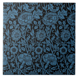Rosa- und Rosentapete William Morris 1890 Fliese