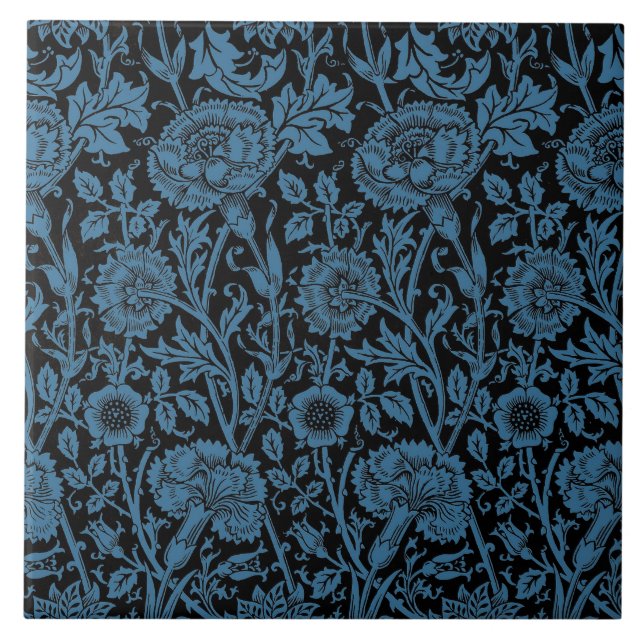 Rosa- und Rosentapete William Morris 1890 Fliese (Vorderseite)