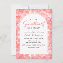 Rosa und Rot Ein kleiner Schatz Baby Shower