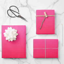 Rosa und Rot Geschenkpapier Set