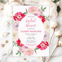 Rosa und Rote Blume Brautparty