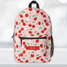 Rosa und Rote Kirsche | Hintergrundmuster-Backpack