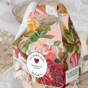 Rosa und Rote Rosen Geschenke mit Zutaten Geschenkschachtel