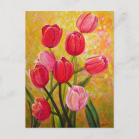 Rosa und rote Tulips