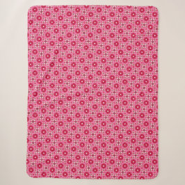 Rosa und roter Blumenkohl Sherpa Blanka Sherpadecke