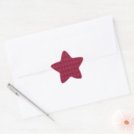 Rosa und roter Diamant Glitzer Stern-Aufkleber