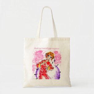 Rosa und Roter Valentinstag Kagura Yato Tragetasche