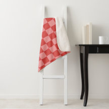 Rosa und rotes Karomuster - spielerisches Valentin