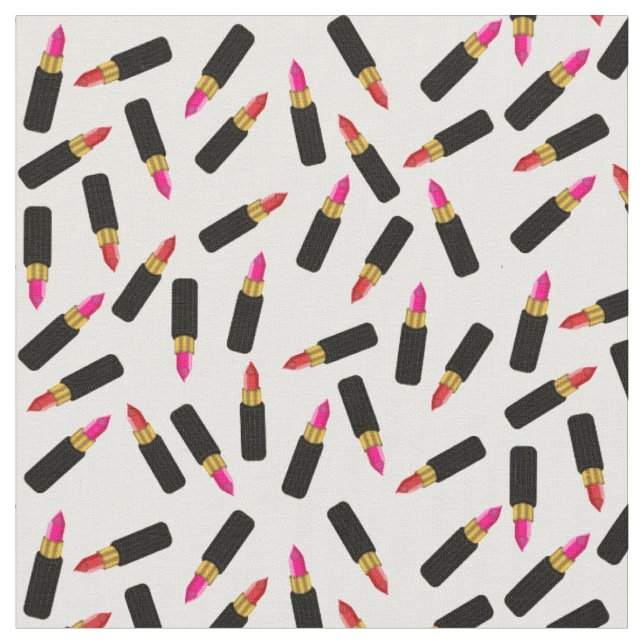 rosa und rotes Muster und Sinnliches Lipstick Stoff (Nahaufnahme)