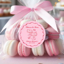 Rosa und rotes Retrohandgezeichnetes Brautparty