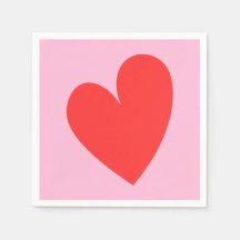 Rosa und Rotes Valentinstag Herz