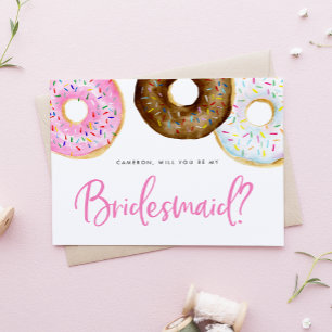 Rosa und Schokolade Donuts ist meine Bridesmaid
