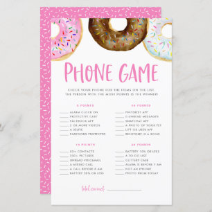 Rosa und Schokolade Donuts Kinderdusche Handyspiel