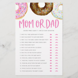 Rosa und Schokolade Donuts Mama oder Vater Duschsp