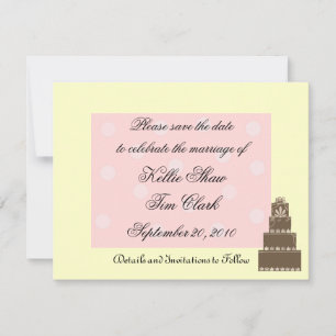 Rosa und Schokolade Save the Date