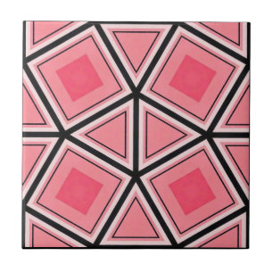 rosa und schwarz geometrisch fliese