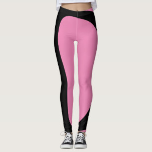 rosa und schwarze Butter Leggings
