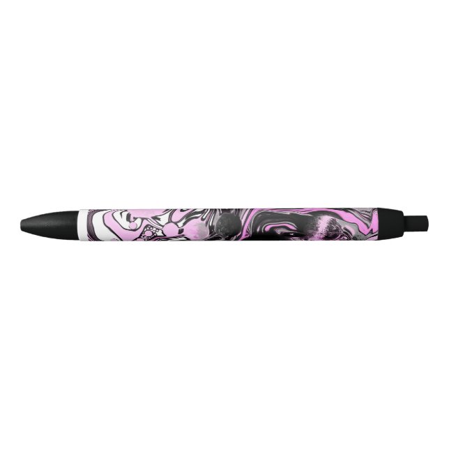 Rosa und schwarze Marmorflöte Kunstwerke Moderne K Kugelschreiber (Vorderseite)