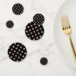 Rosa und schwarze moderne, schicke, trendige, glam konfetti